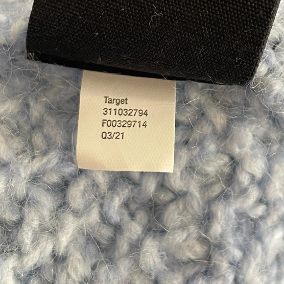 Who What Wear Corydalis Heather Cardigan Sweater Blue Wool Blend XXL - Picture 7 of 10